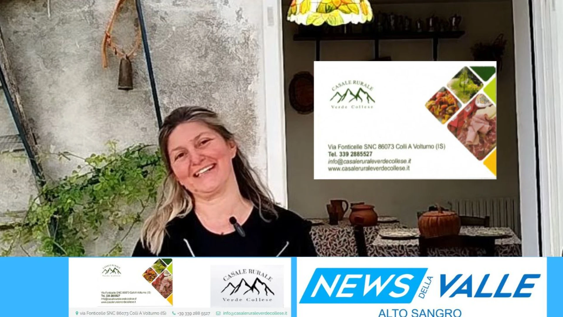 Colli a Volturno: la cucina di Tiziana e l'accoglienza tipica della Valle del Volturno vi attendono al "Casale Rurale Verde Collese". GUARDA LO SPOT